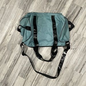 Victoria Secret PINK Travel Weekender Tote Duffle Bag Green/Grey and Black